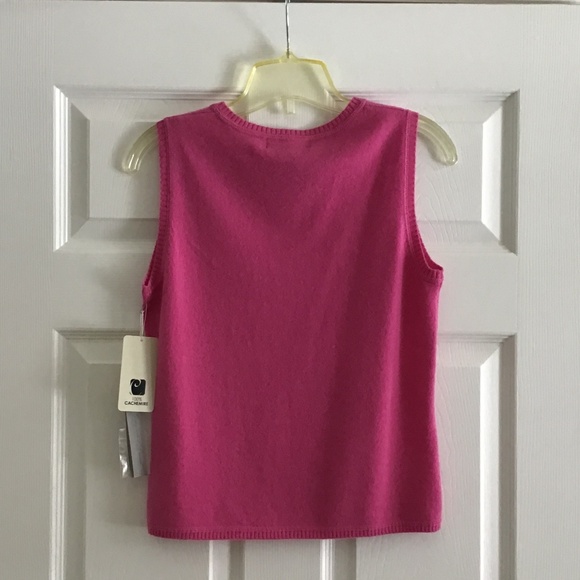 Pink Cashmere sleeveless knit top size S - Picture 3 of 5